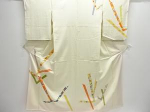 菊椿梅模様刺繍訪問着